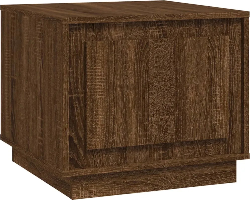 vidaXL Măsuță de cafea, stejar maro, 51x50x44 cm, lemn prelucrat