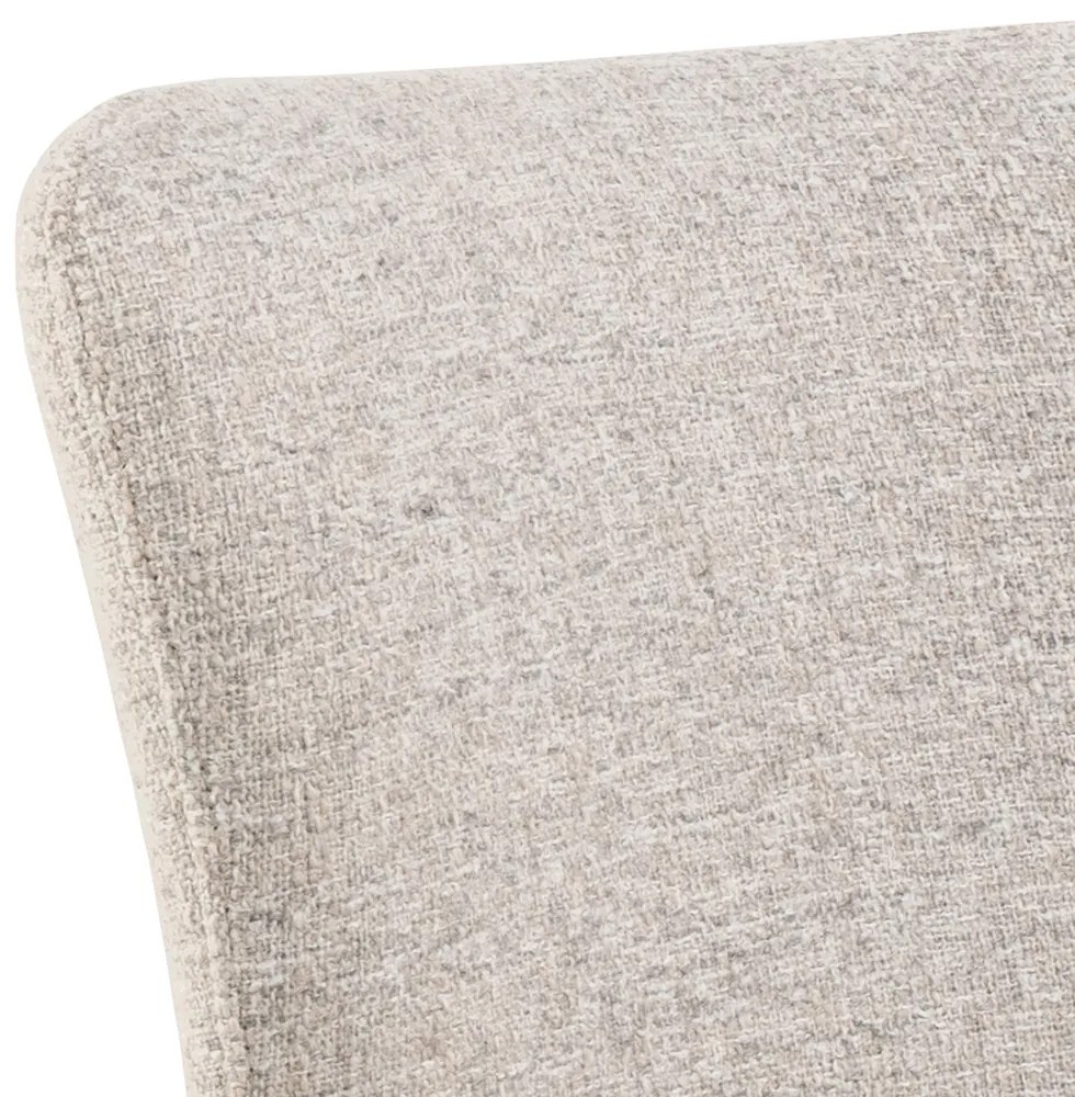 MAZZONI EXPORT SARETTA Bej Melanj (material Java 196) - SCAUN MODERN PIVOTANT TAPIȚAT PENTRU SALON/SUFRAGERIE/BIROU LOFT