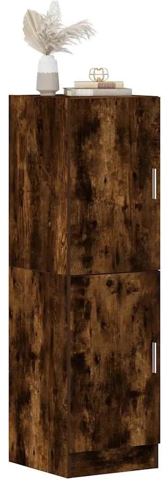 vidaXL Dulap de bucătărie, stejar fumuriu, 38x41,5x131,5 cm, lemn