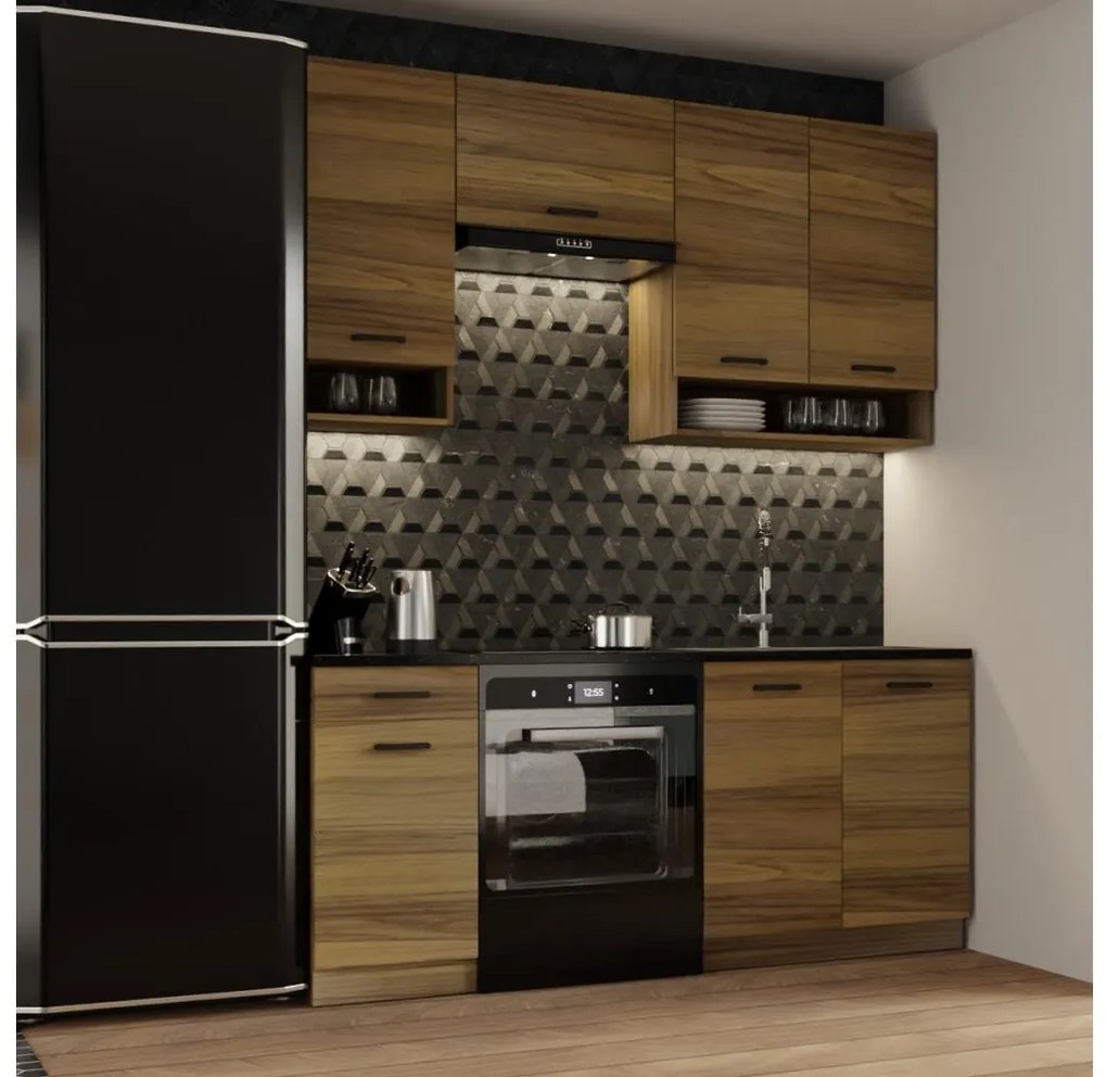 Mobilă de bucătărie JUNE 180 cm, stejar