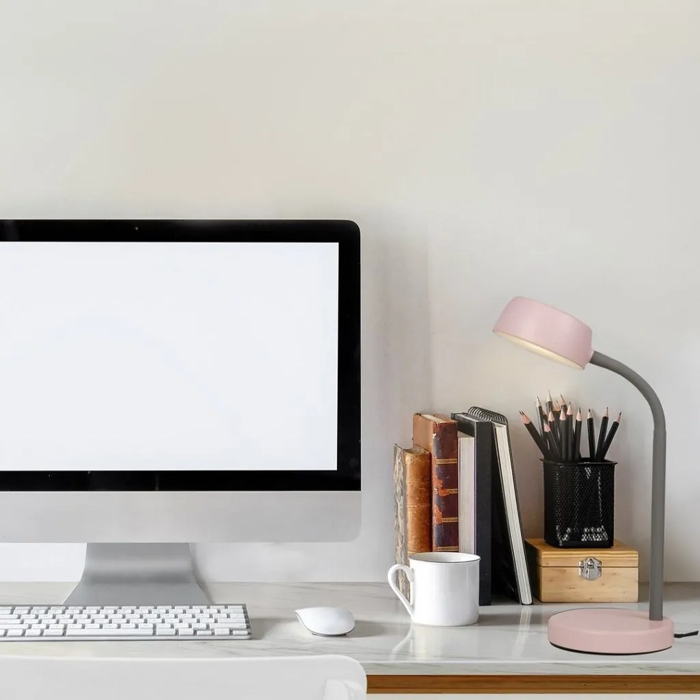 Veioza LED, lampa de masa design modern Berry roz