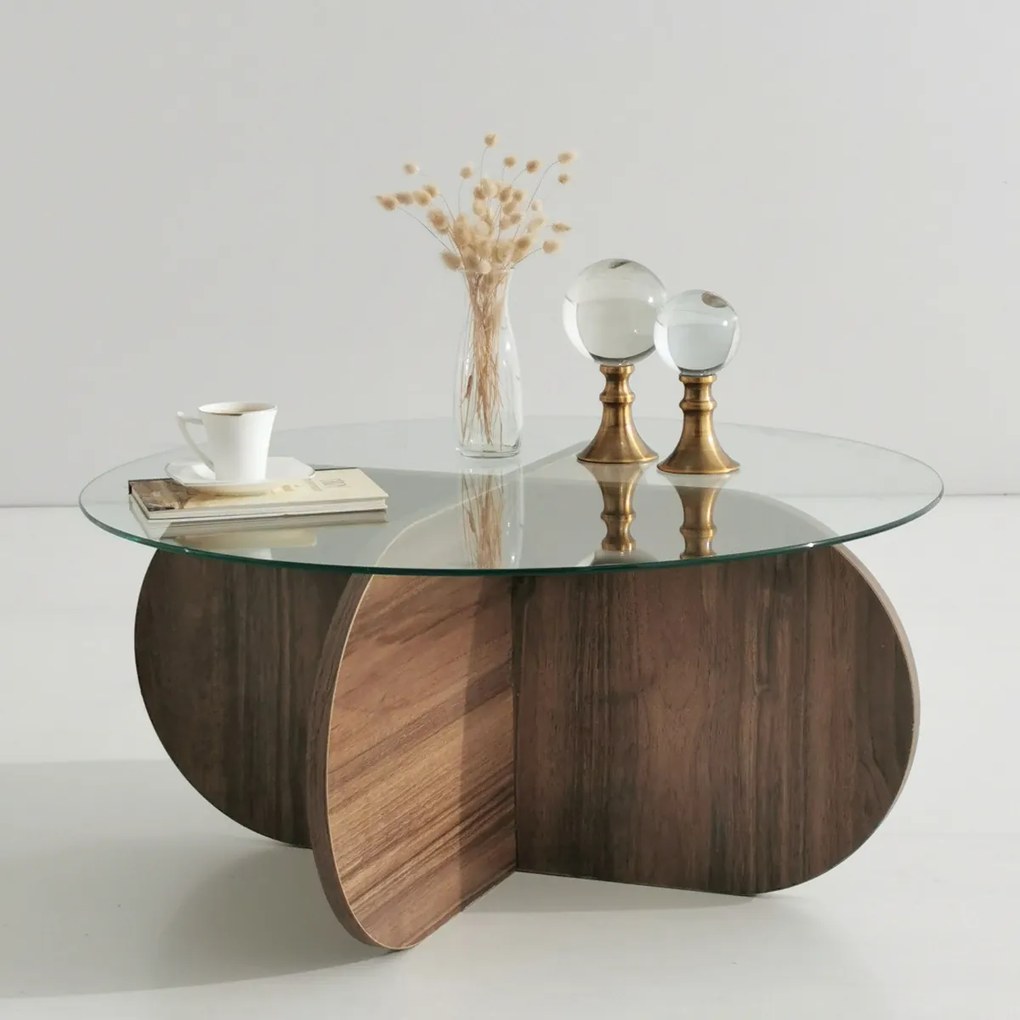 Masă de cafea Bubble Walnut