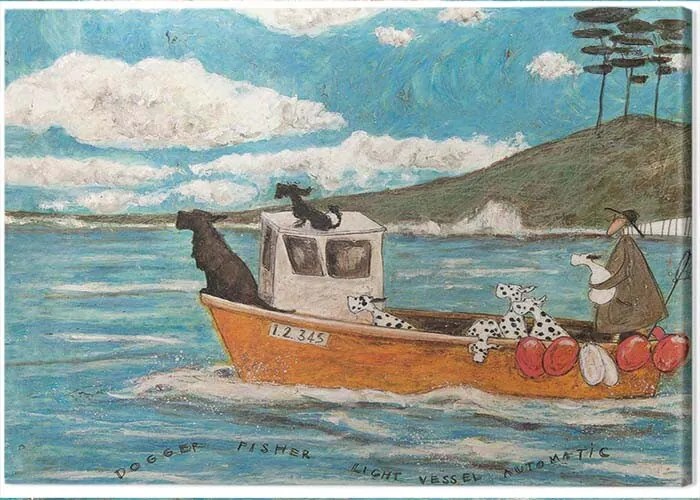 Tablou pe pânză Sam Toft - Dogger, Fisher, Light Vessel Automatic