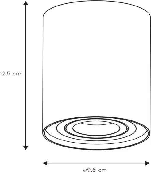 Spot Lucide 22952/01/31 TUBE 1xGU10/50W/230V alb