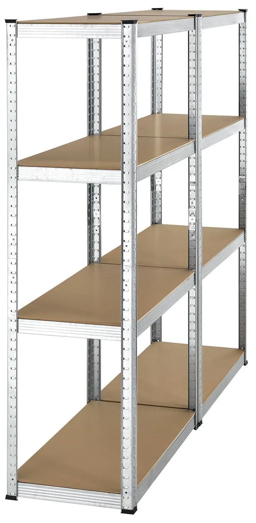 Juskys Set 2 rafturi - 160 x 80 x 40 cm