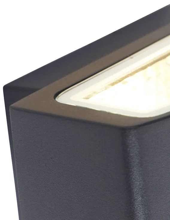 Lampă modernă de perete pentru exterior grafit 14,3 cm IP44 - Latina