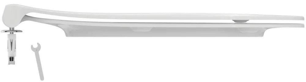 Capac WC ultra plat, 365x445x50 mm, alb