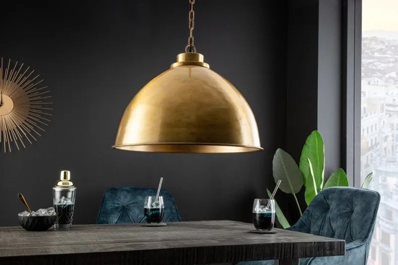 Pendul, Lustra suspendata Industrial 43cm, auriu