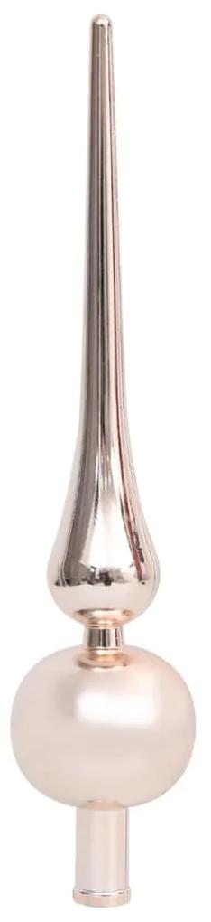 Brad de Craciun artificial de colt LEDgloburi alb 210 cm PVC 1, white and rose, 210 cm