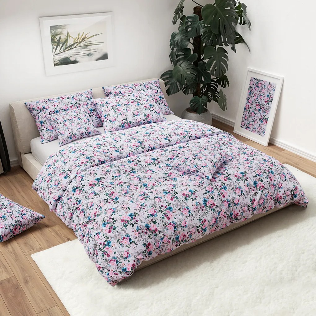 Lenjerie de pat din bumbac AURORA alb Dimensiune lenjerie de pat: 70 x 90 cm | 140 x 200 cm