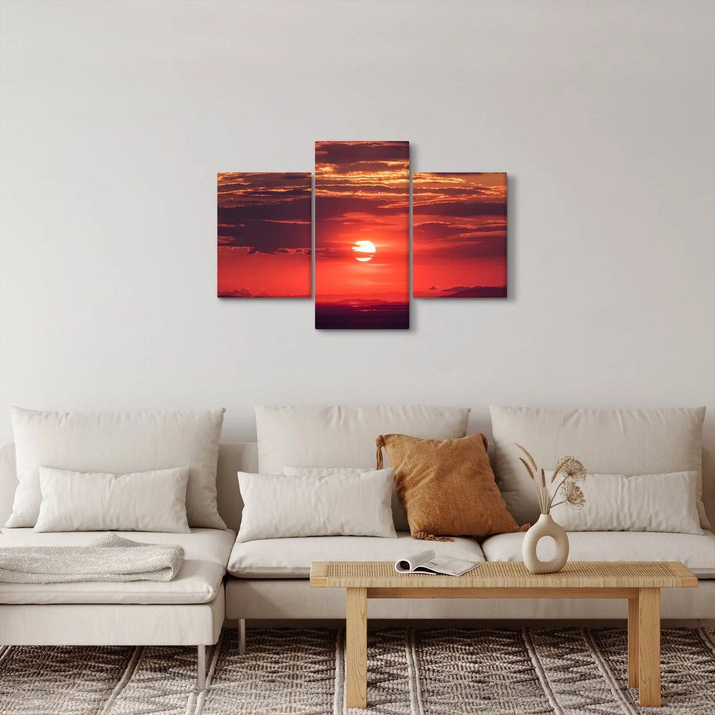 Tablou cu soarele colorat (90x60 cm)