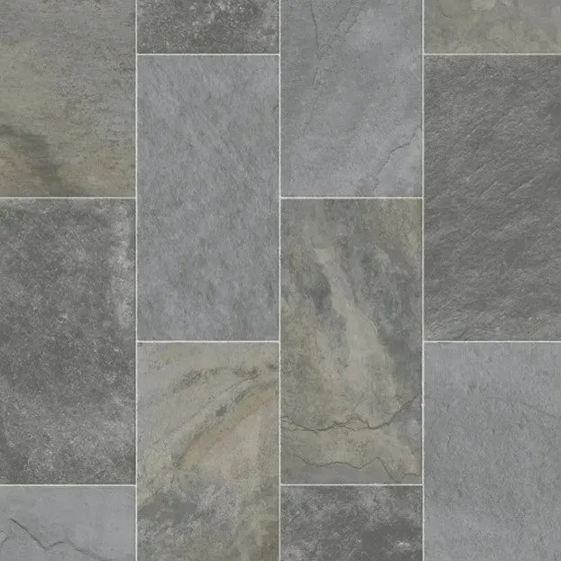 Linoleum Model Salisbury 996, Latime 200 cm, Gri/Maro
