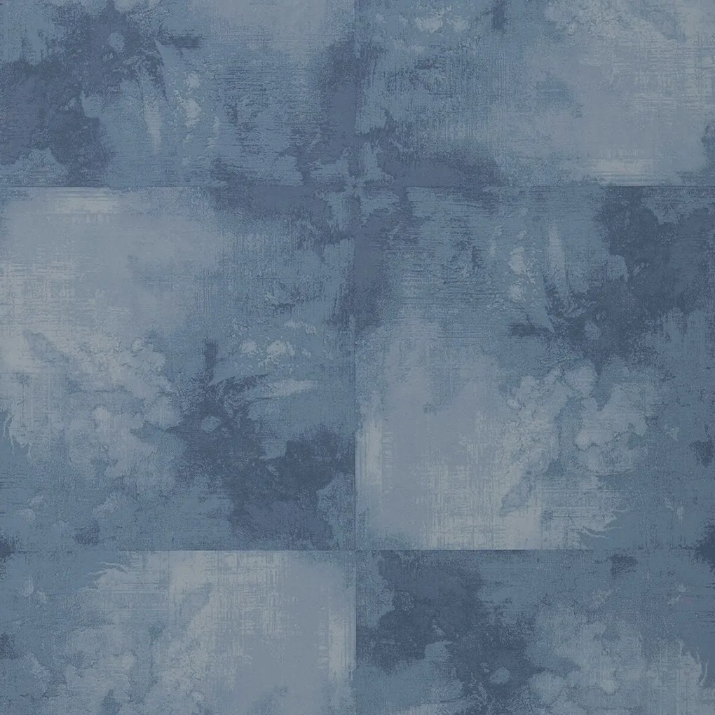 Tapet Crystalline, Agate Blue Luxury Tile, 1838 Wallcoverings, 5.3mp / rola