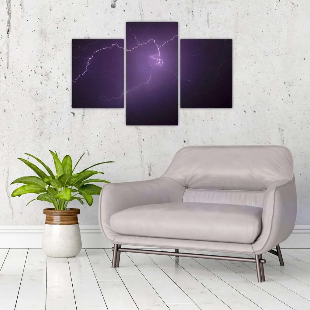Tabloul cu fulger pe cer (90x60 cm)