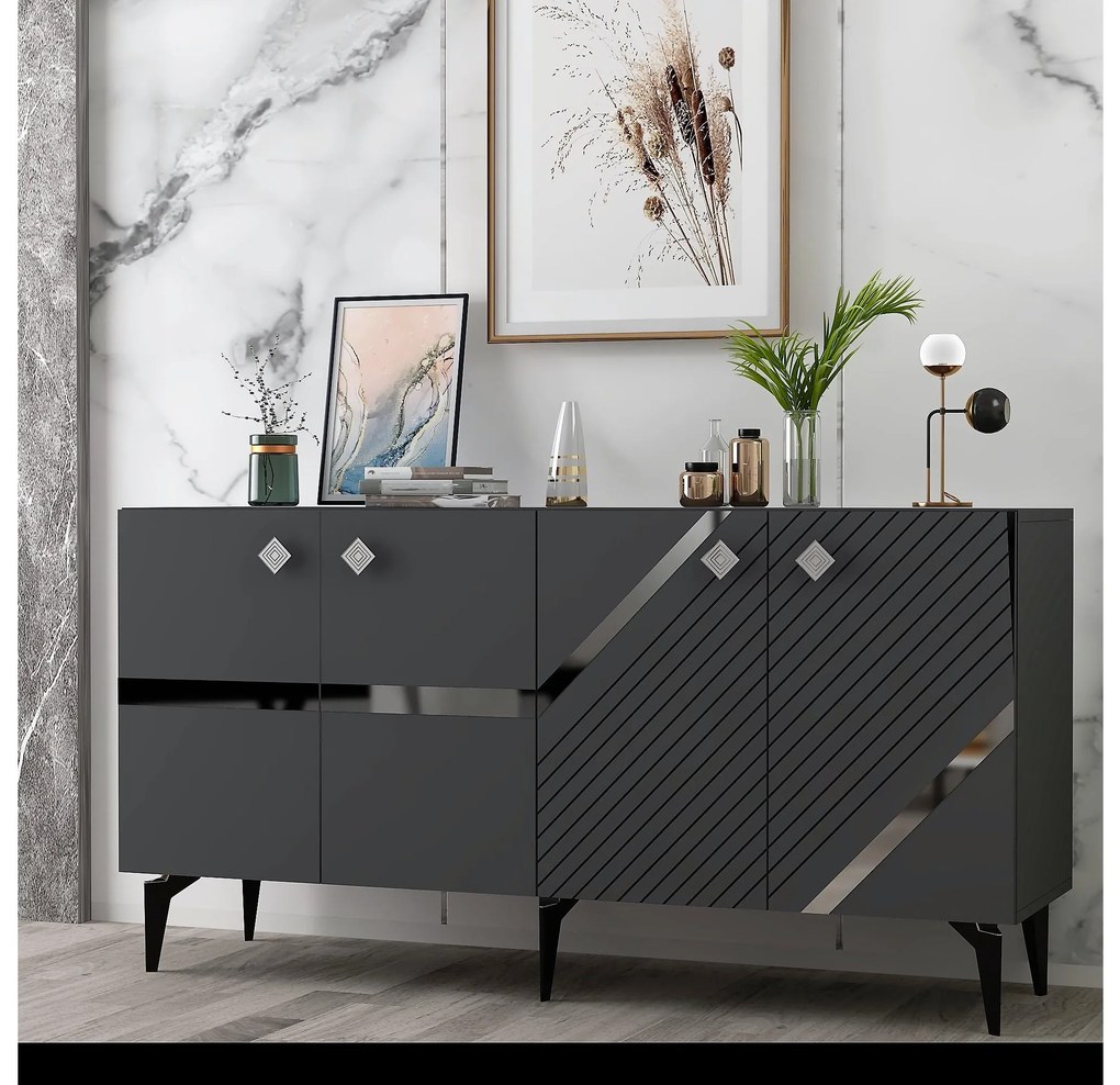 Dulap Tabivo (antracit + arigintiu) . 1093496