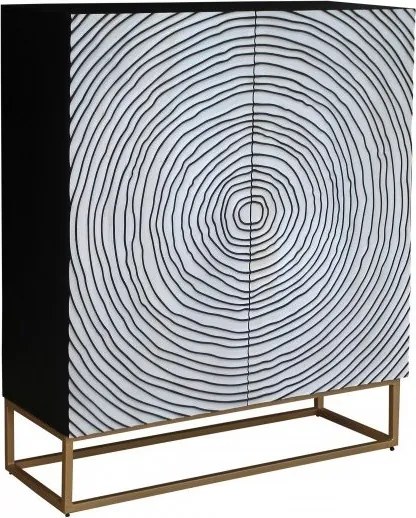 Comoda inalta cu model 3D Zen Circle 120cm