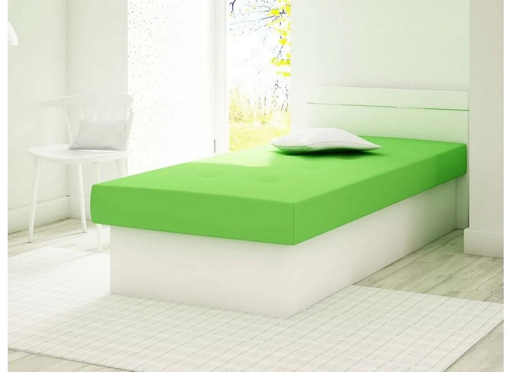 Supermobel Canapea BERTA, 190x80x38, suedine 24/alb