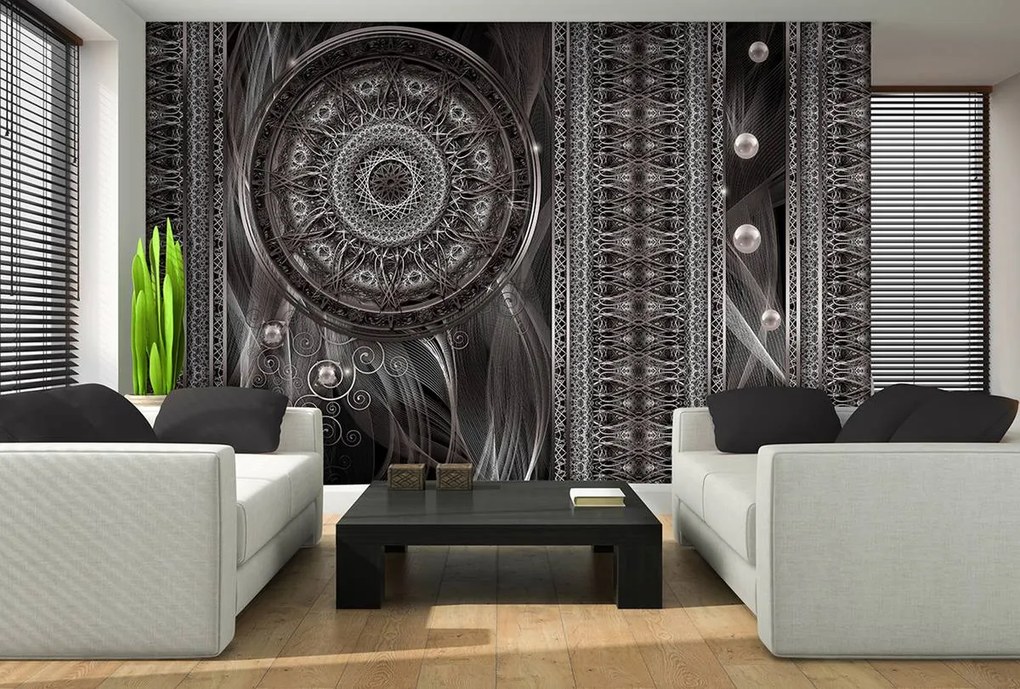 Fototapet - Abstracție cu vise alb negre (254x184 cm)
