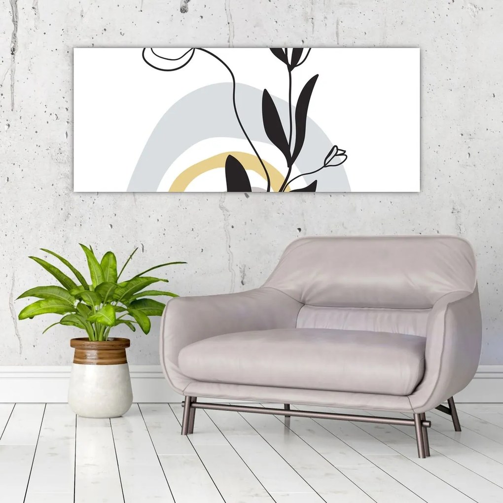 Tablou - Flori într-o vază N⁰1 (120x50 cm)