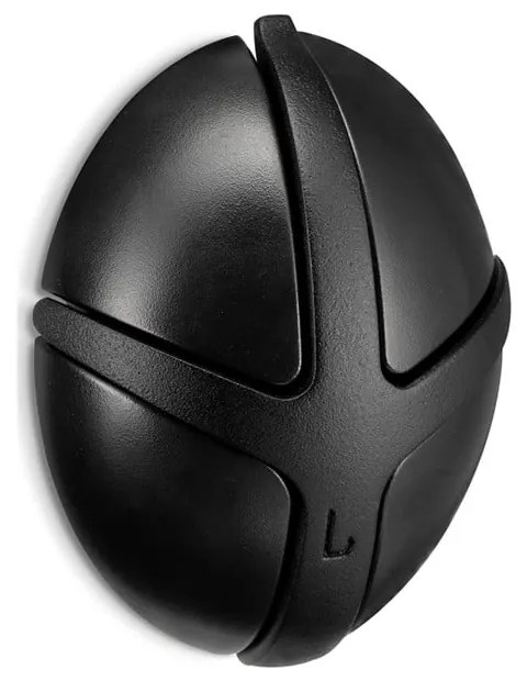 Cârlig negru de montat pe perete din plastic Tick – Spinder Design