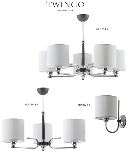Jupiter 1407 - TW 3 G - Lustra TWINGO 3xE27/60W/230V