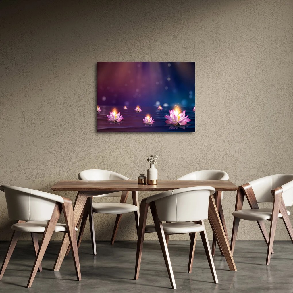 Tablou - Nuferi magici (70x50 cm)