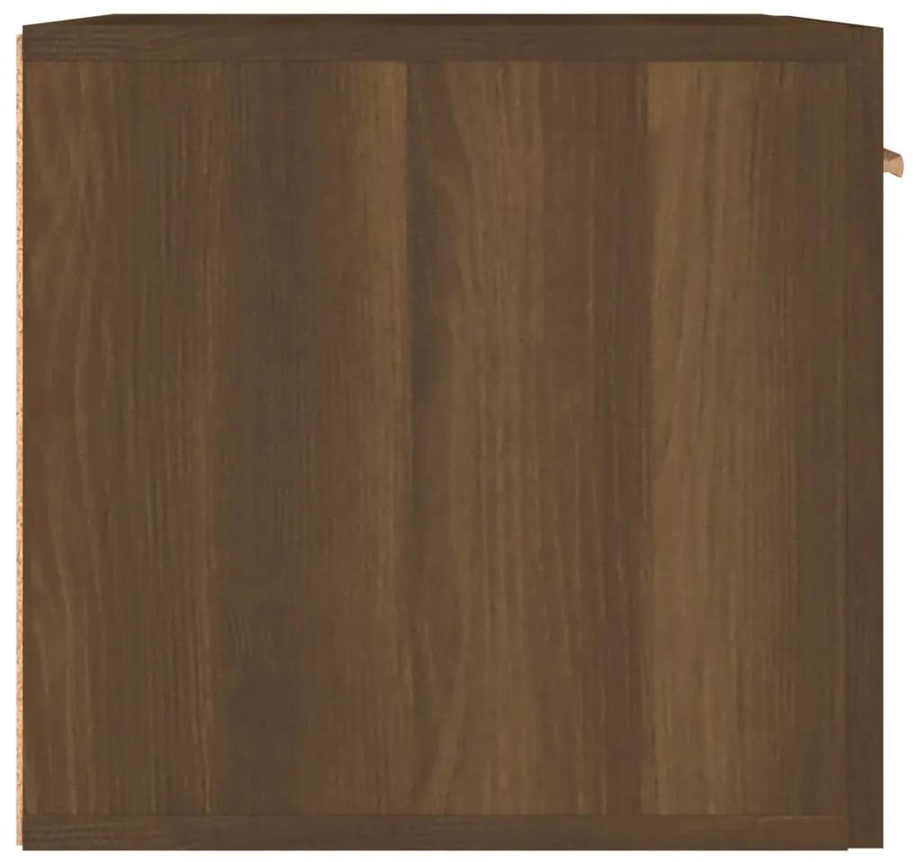 Dulap de perete, stejar maro, 60x36,5x35 cm, lemn prelucrat Stejar brun, 1