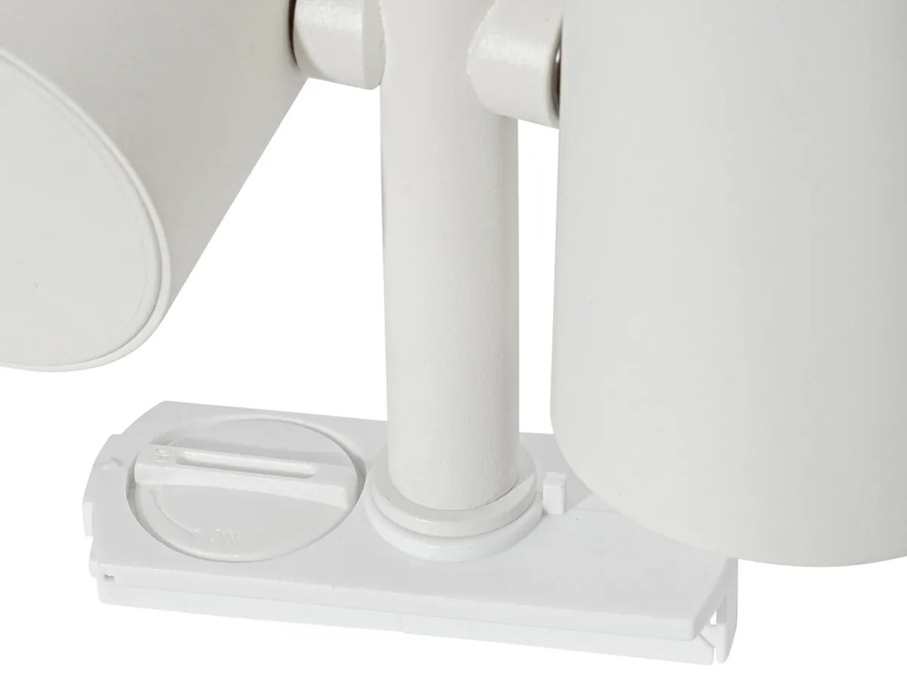 Șină modernă cu 1 fază - lumină albă cu 2 spoturi - Iconic Scopio