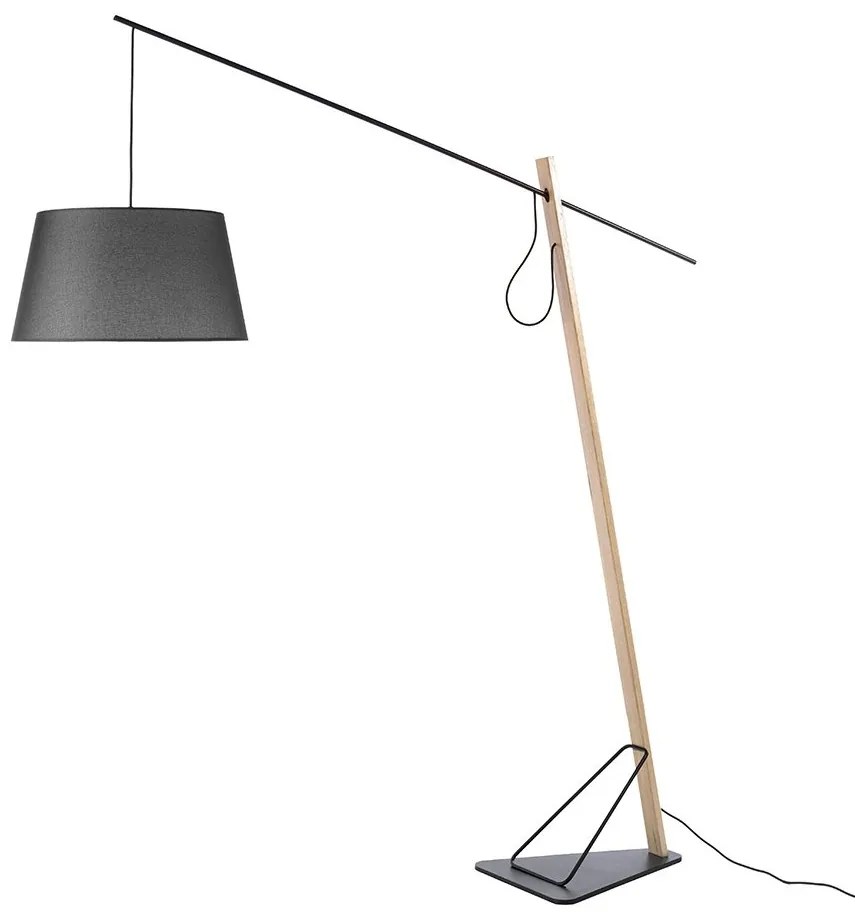 Lampadar, Lampa de podea eleganta design modern Oak wood