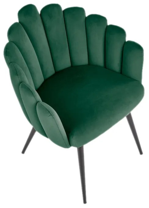 Supermobel Scaun K410, 65x85x62, velvet albastru
