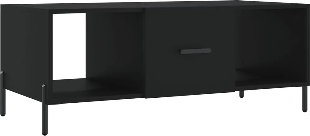 vidaXL Măsuță de cafea, negru, 102x50x40 cm, lemn compozit