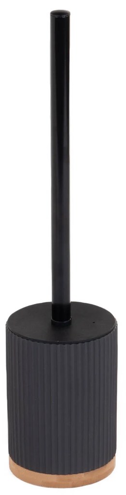 Perie de toaletă NATUREO, suport negru