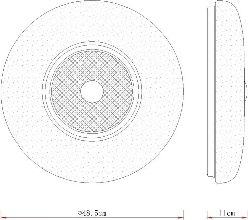 Globo 48071-24 - Plafonieră LED GRAHAM LED/36W/230V, Ø 48,5 cm, albă