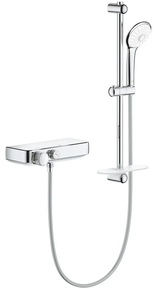 Grohe Grohtherm SmartControl Baterie dus cu termostat si set de dus, bara de sustinere H60 cm