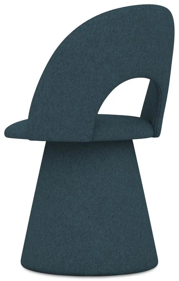 Scaun de sufragerie petrol tapițat Kalo – Makamii