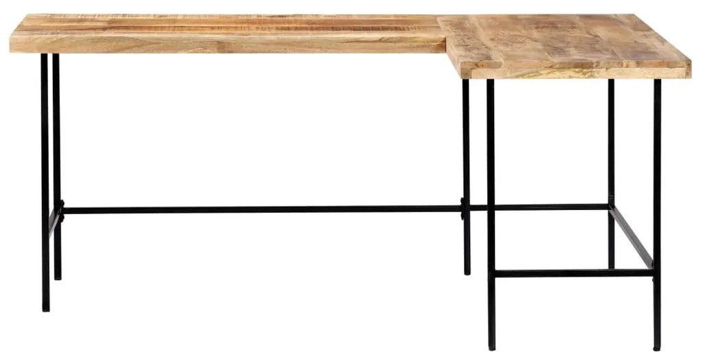 247904 vidaXL Birou, 180 x 120 x 76 cm, lemn masiv de mango