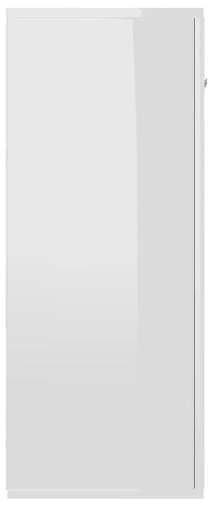 Servanta, alb extralucios, 105 x 30 x 75 cm, PAL 1, Alb foarte lucios
