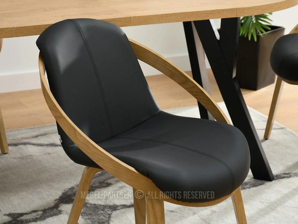 Scaun Lila K (negru + stejar). 1111103