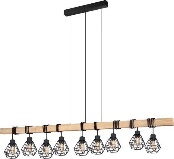 Lustră pe cablu Eglo 43134 TOWNSHEND 9xE27/60W/230V
