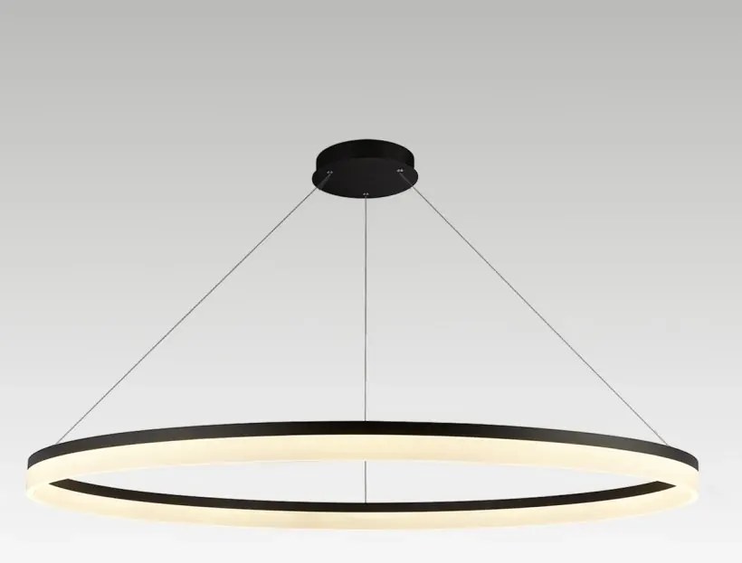 Lustra LED XXL circulara casa scarii Ara 150cm, Black
