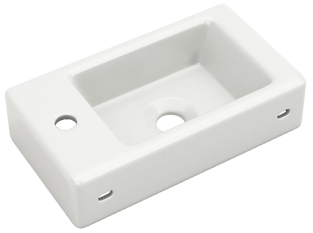 Mobilă de baie cu lavoar și dulap sub lavoar, Alb | Aosom Romania