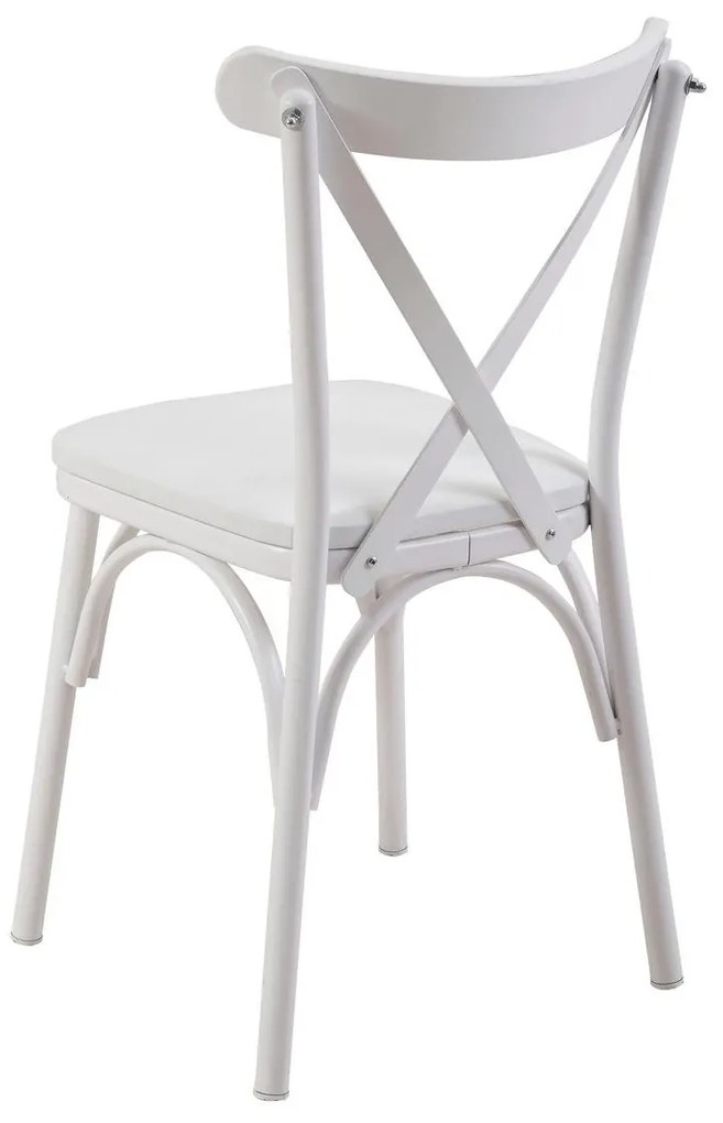 Set mobilier sufragerie Duvasa 6 (alb) (pentru 2 persoane). 1093755