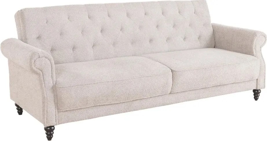 Canapea extensibila, Tesatura Boucle Greige, Maison Belle Affaire 220cm A-44236 VC