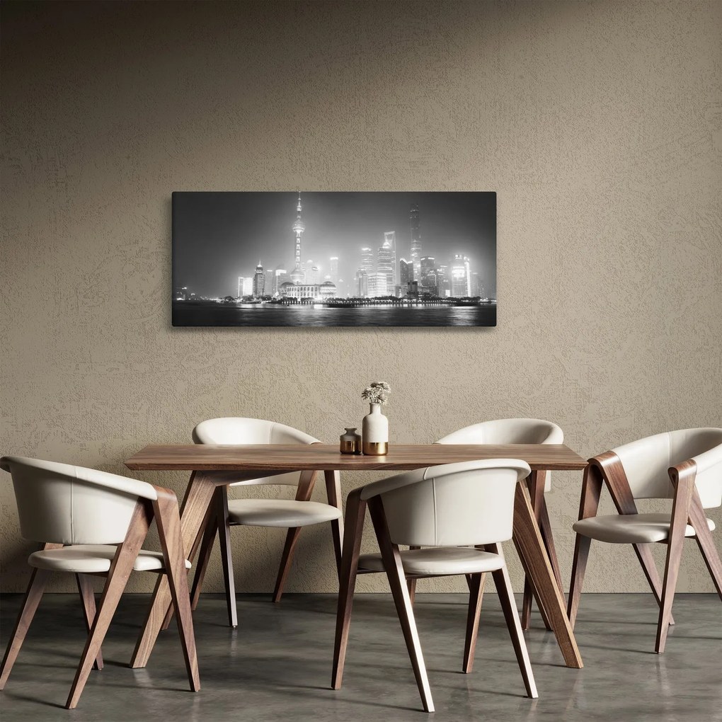 Tablou cu zgârăie nori moderene (120x50 cm)