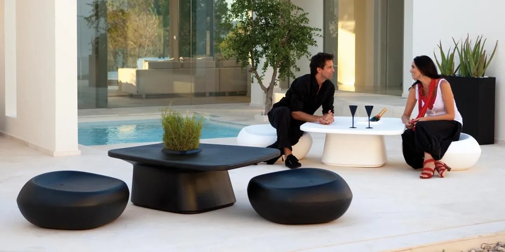 Taburete de exterior / interior design modern premium MOMA OTTOMAN 45080A Vondom