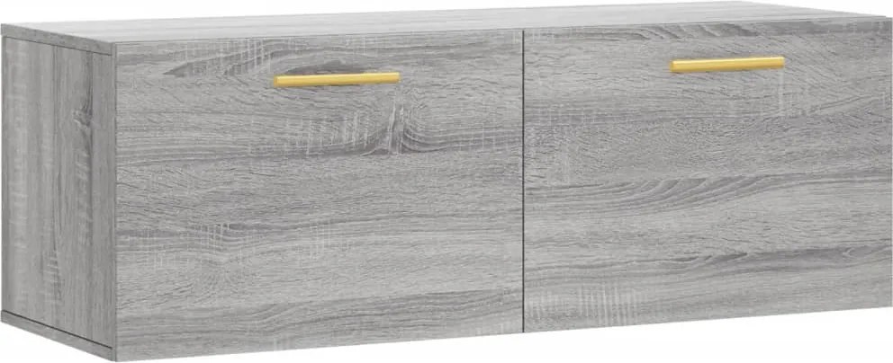 vidaXL Dulap de perete, gri sonoma, 100x36,5x35 cm, lemn prelucrat
