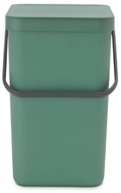 Cos de gunoi colectare selectiva Brabantia Sort&Go 1003236, 25 L, Maner, Montabil pe perete, Verde inchis