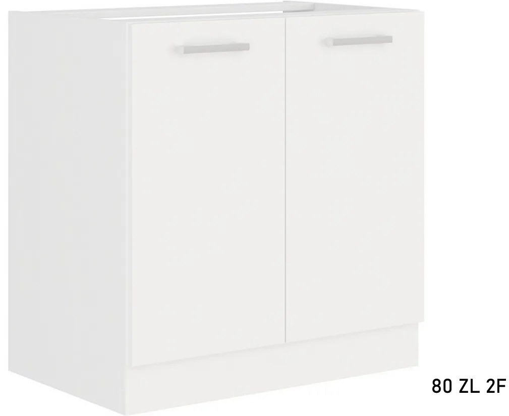 Expedo Corp bucătărie pentru chiuvetă ALBERTA ZL 2F BB, 80x82x52, alb