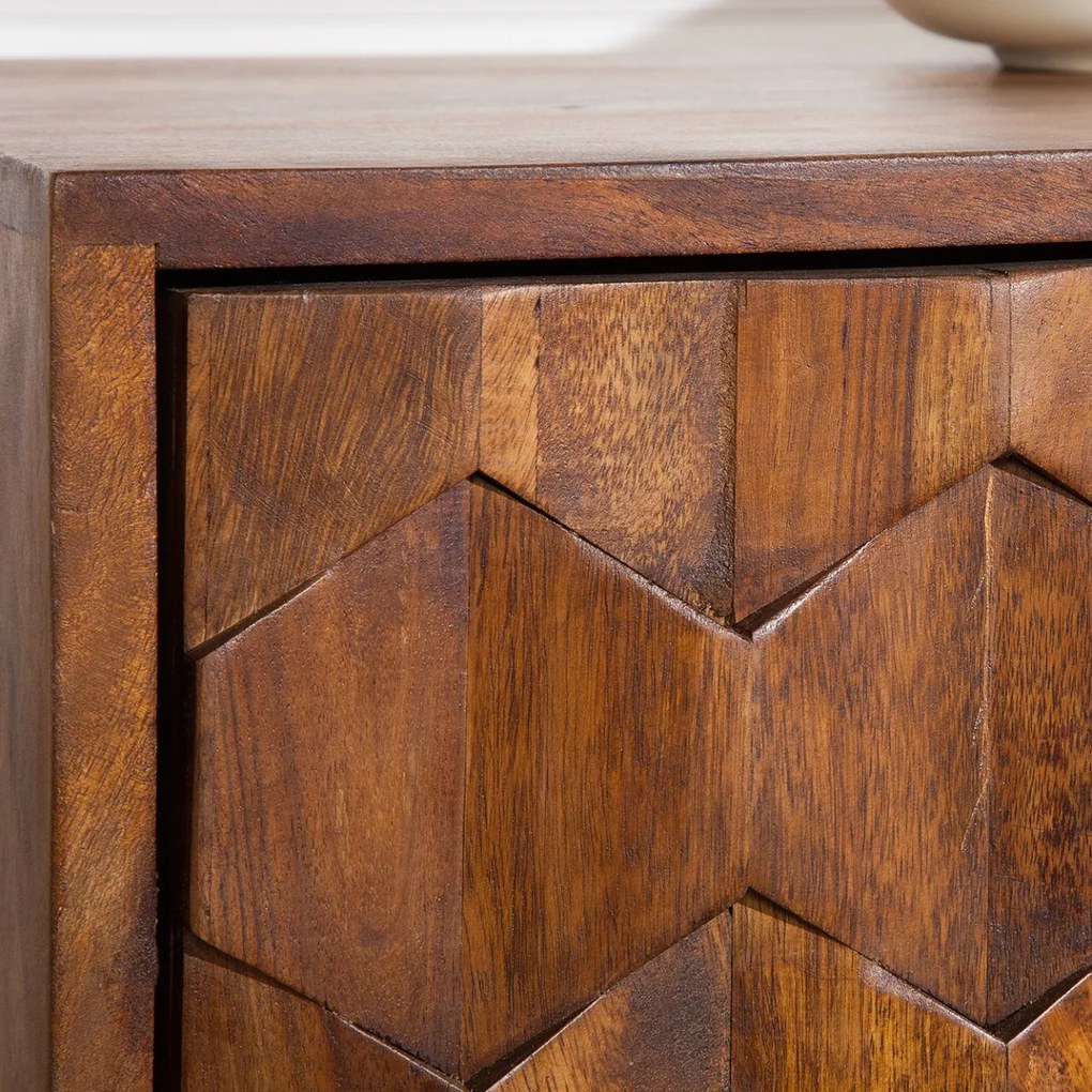 Masuta, Noptiera din lemn Mystic Living 40cm Sheesham A-39745 VC