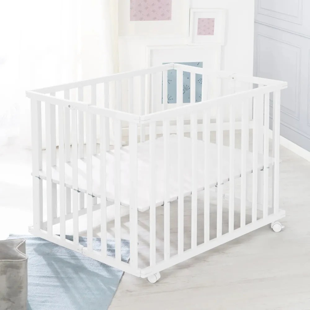 Țarc pentru copii alb 100x75 cm – Roba